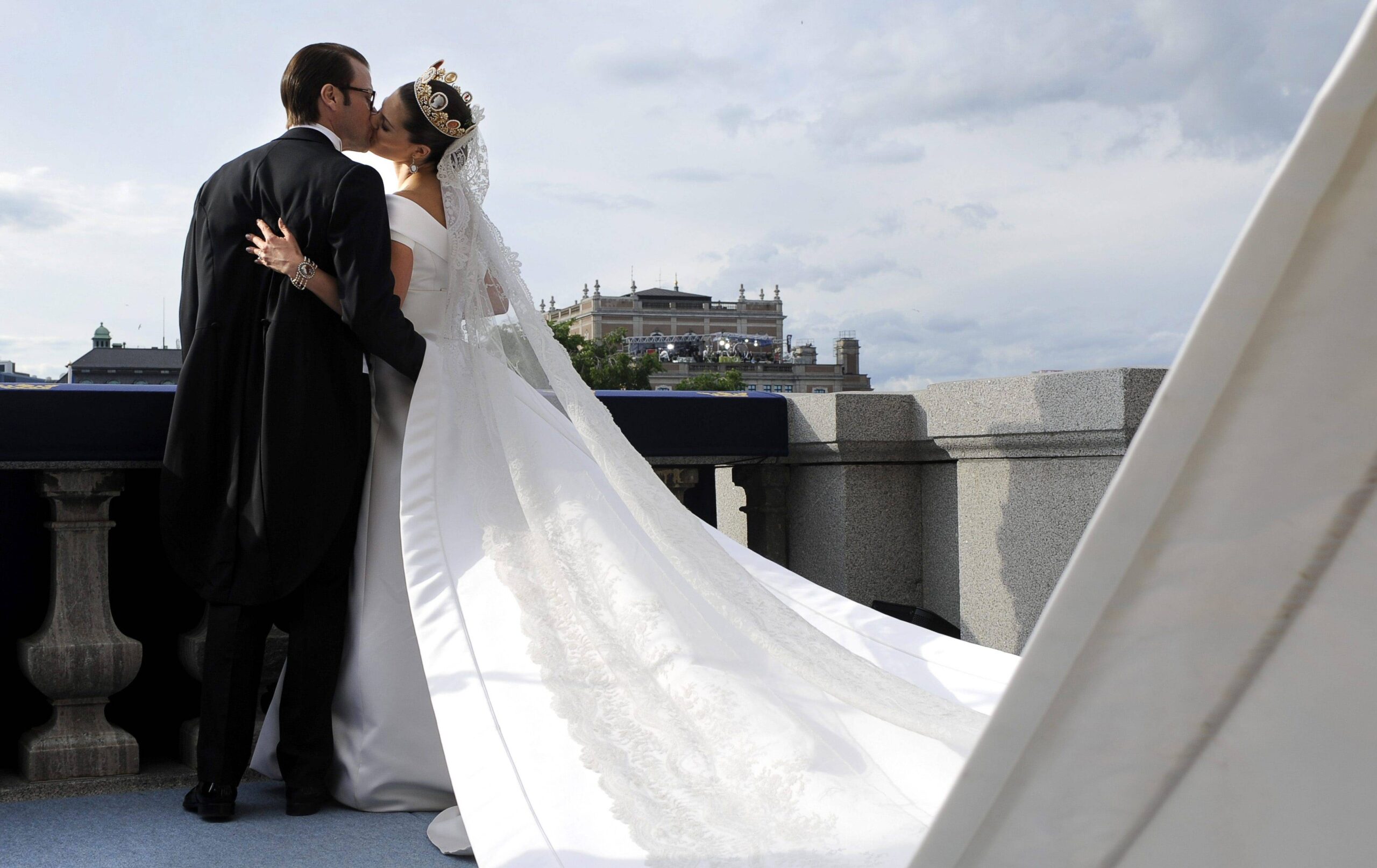 Hochzeitskuss Victoria und Daniel von Schweden