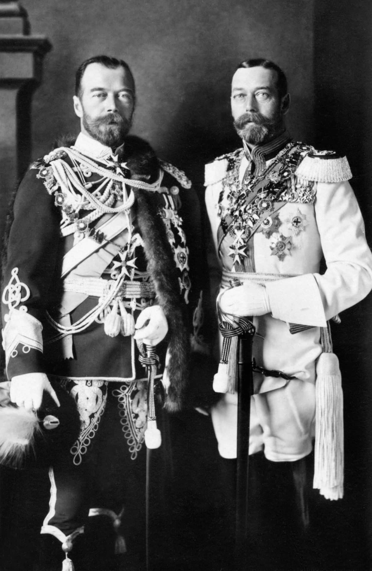 Zar Nikolaus von Russland und König George V