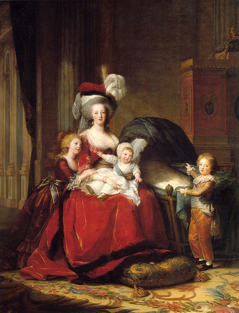 Marie-Antoinette mit ihren Kindern