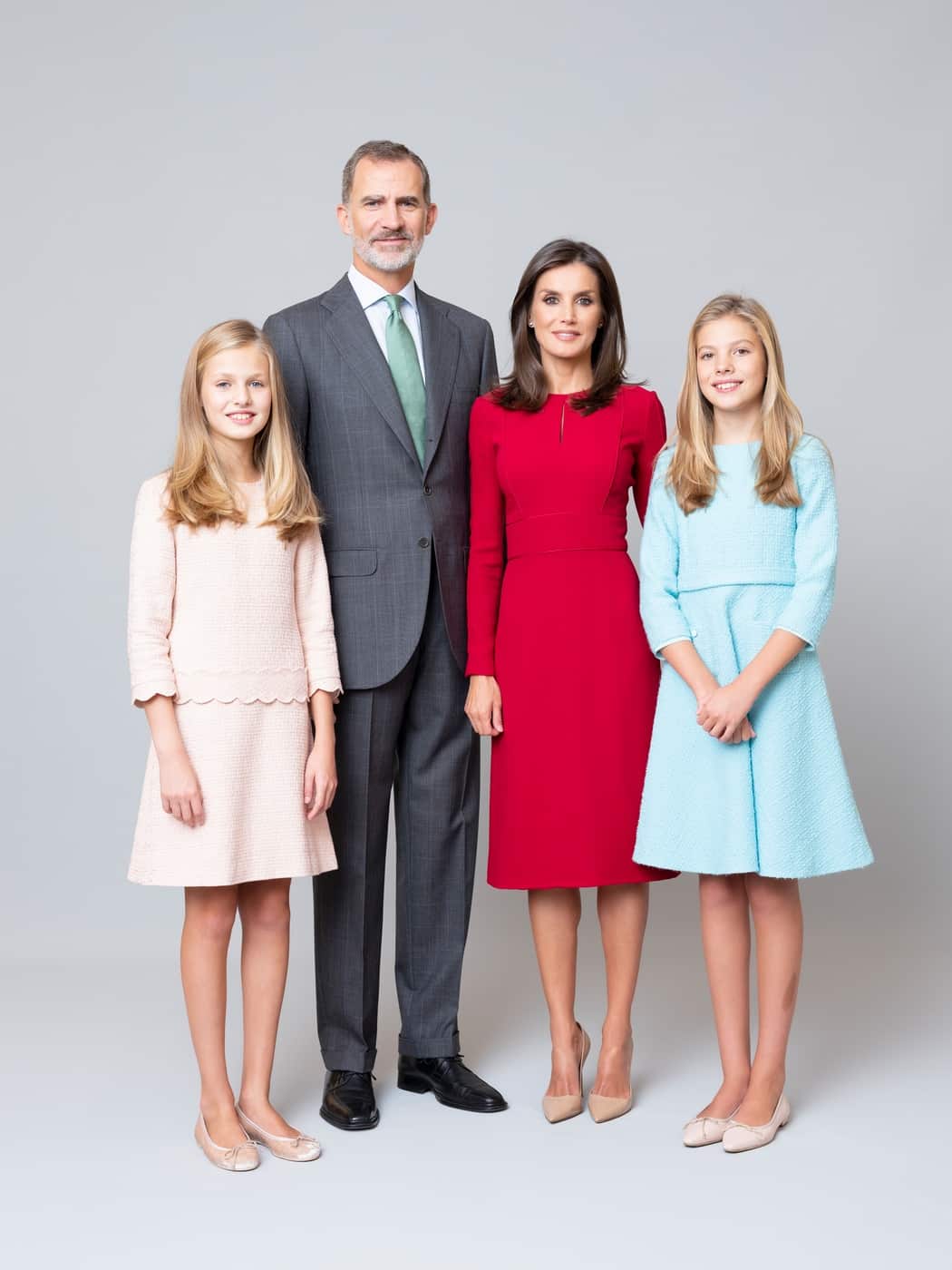 Prinzessin Leonor, König Felipe, Königin Letizia und Prinzessin Sofia