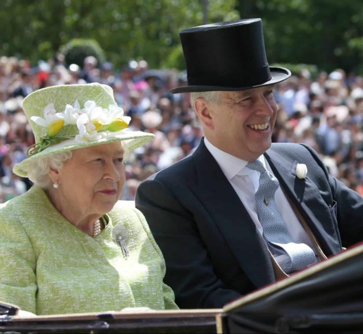 Queen Elizabeth und Prinz Andrew