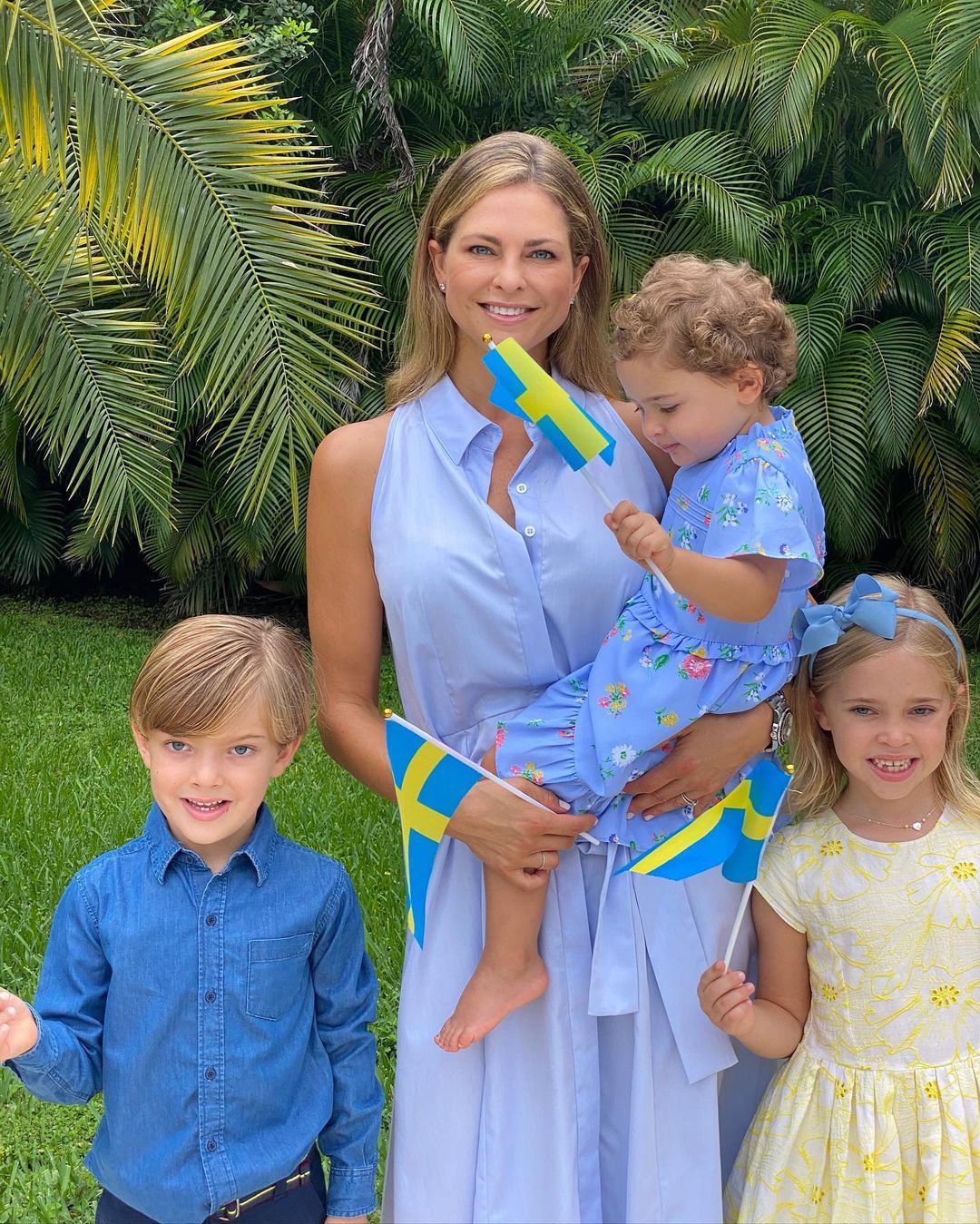 Prinzessin Madeleine mit ihren Kindern