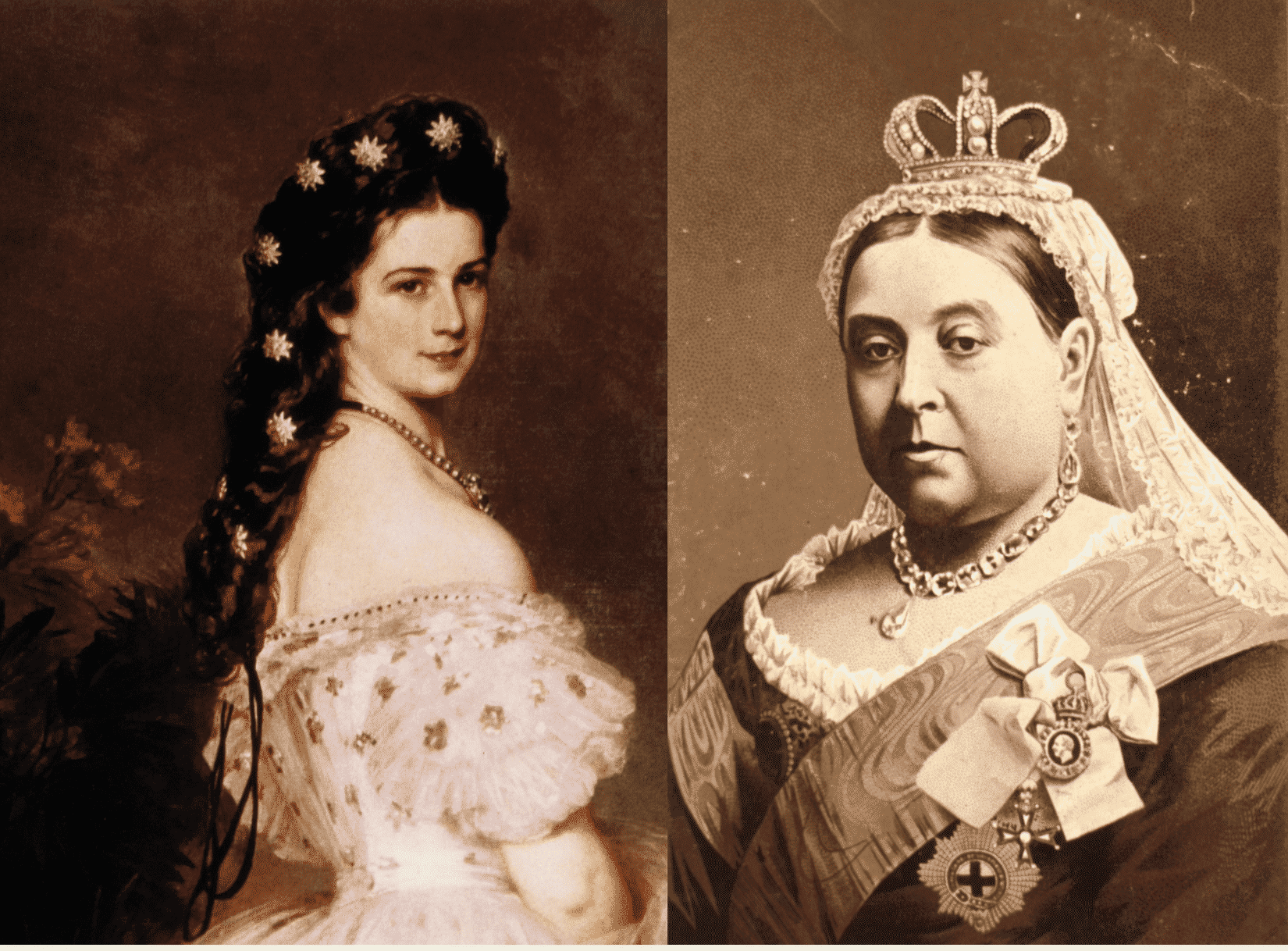 Kaiserin Elisabeth und Queen Victoria