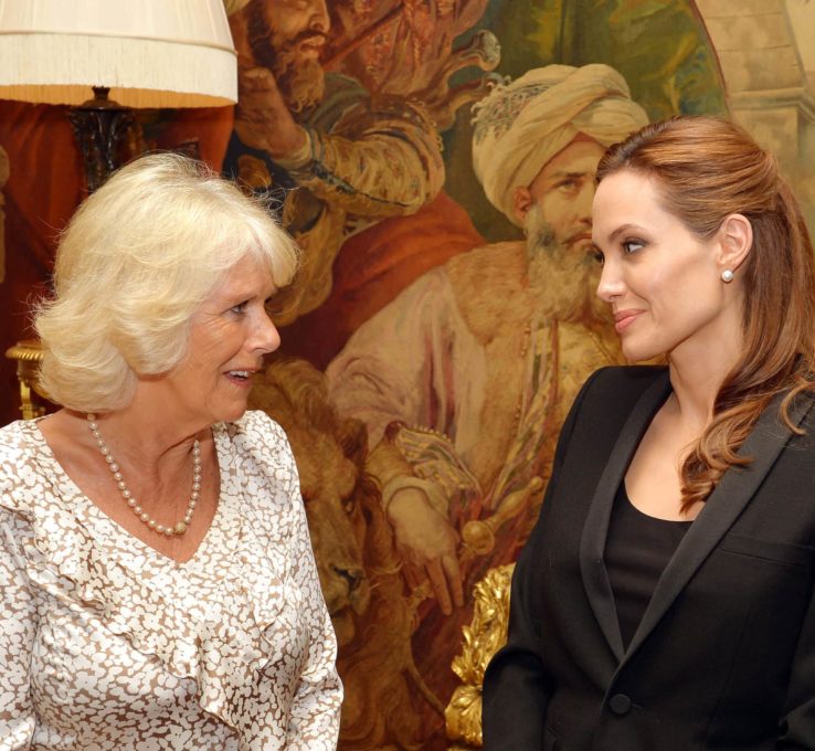 Herzogin Camilla und Angelina Jolie