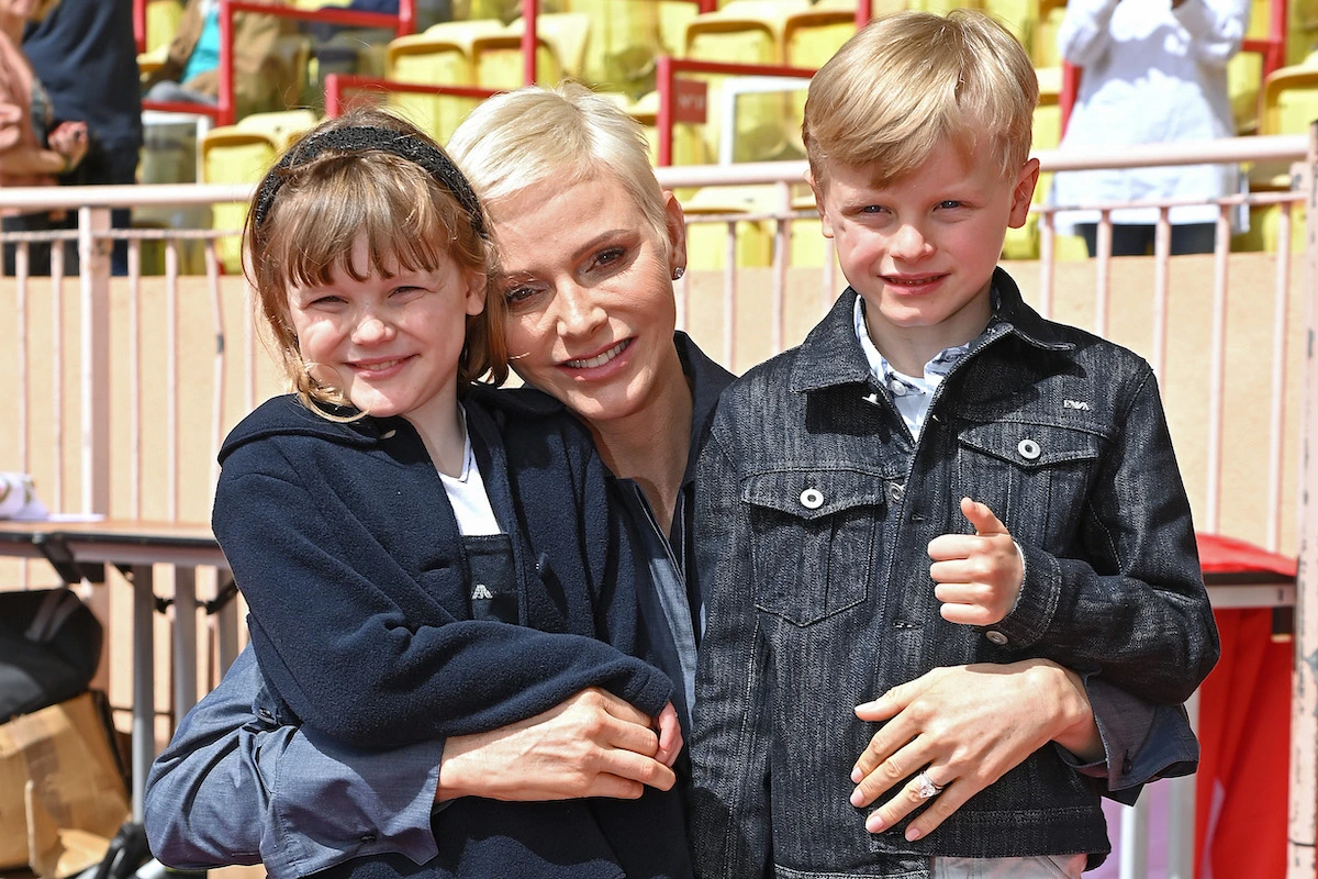 Charlene mit ihren Kindern Gabriella und Jacques