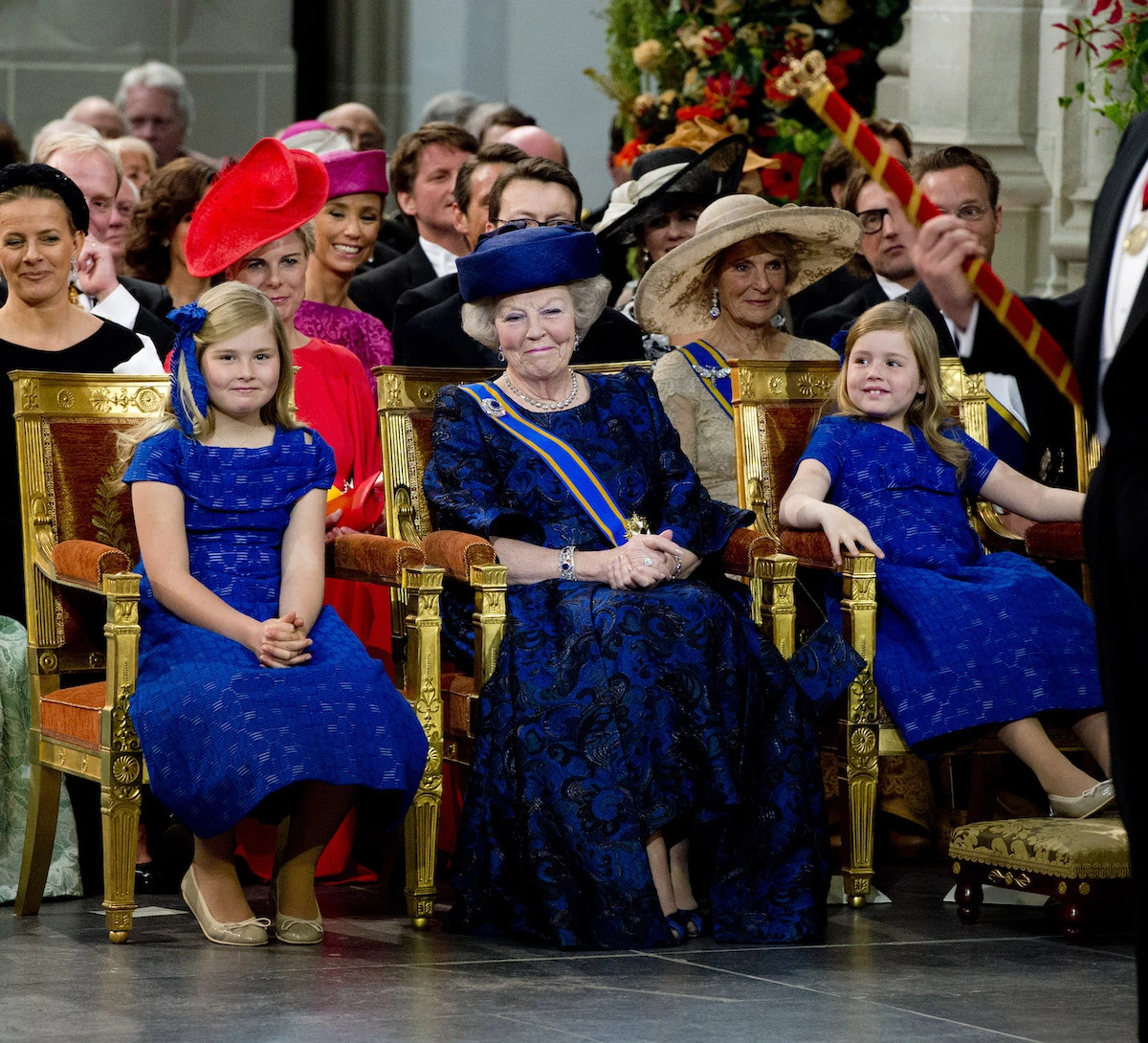 Prinzessin Amalia bei der Inthronisierung von König Willem-Alexander