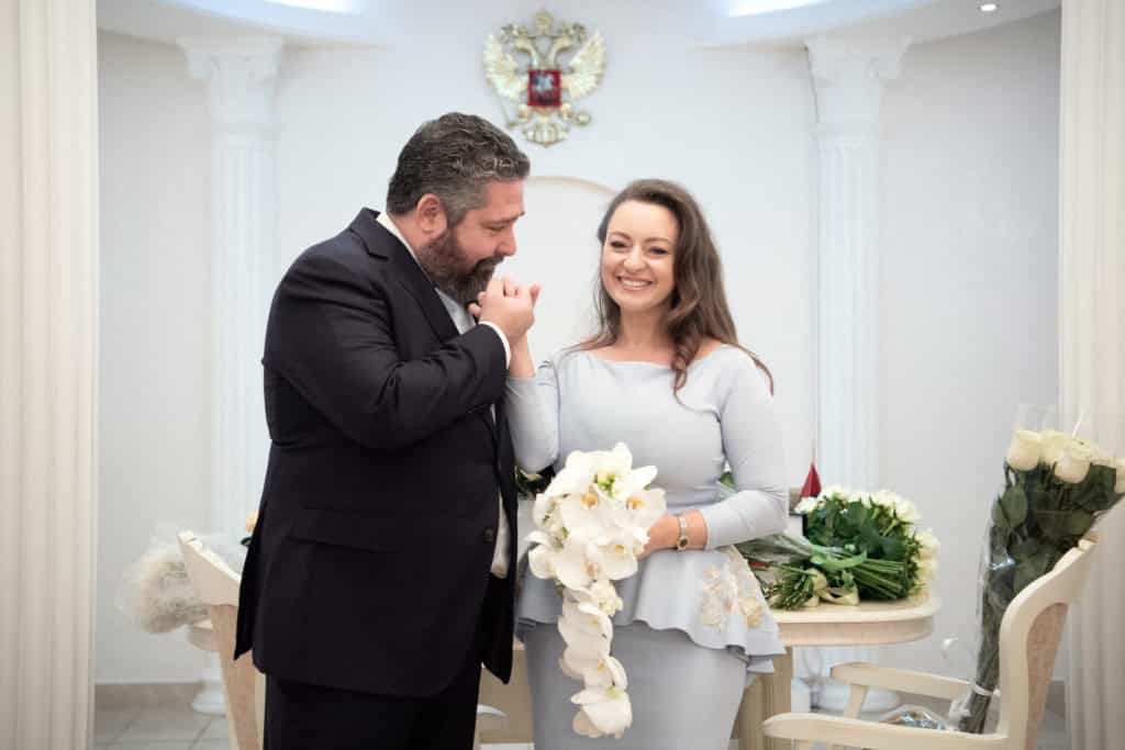 Großfürst Georgi Michailowitsch Romanow heiratet seine Victoria