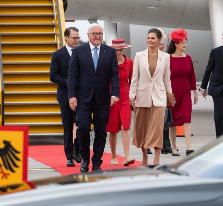 Kronprinzessin Victoria begrüßt Frank-Walter Steinmeier in Schweden