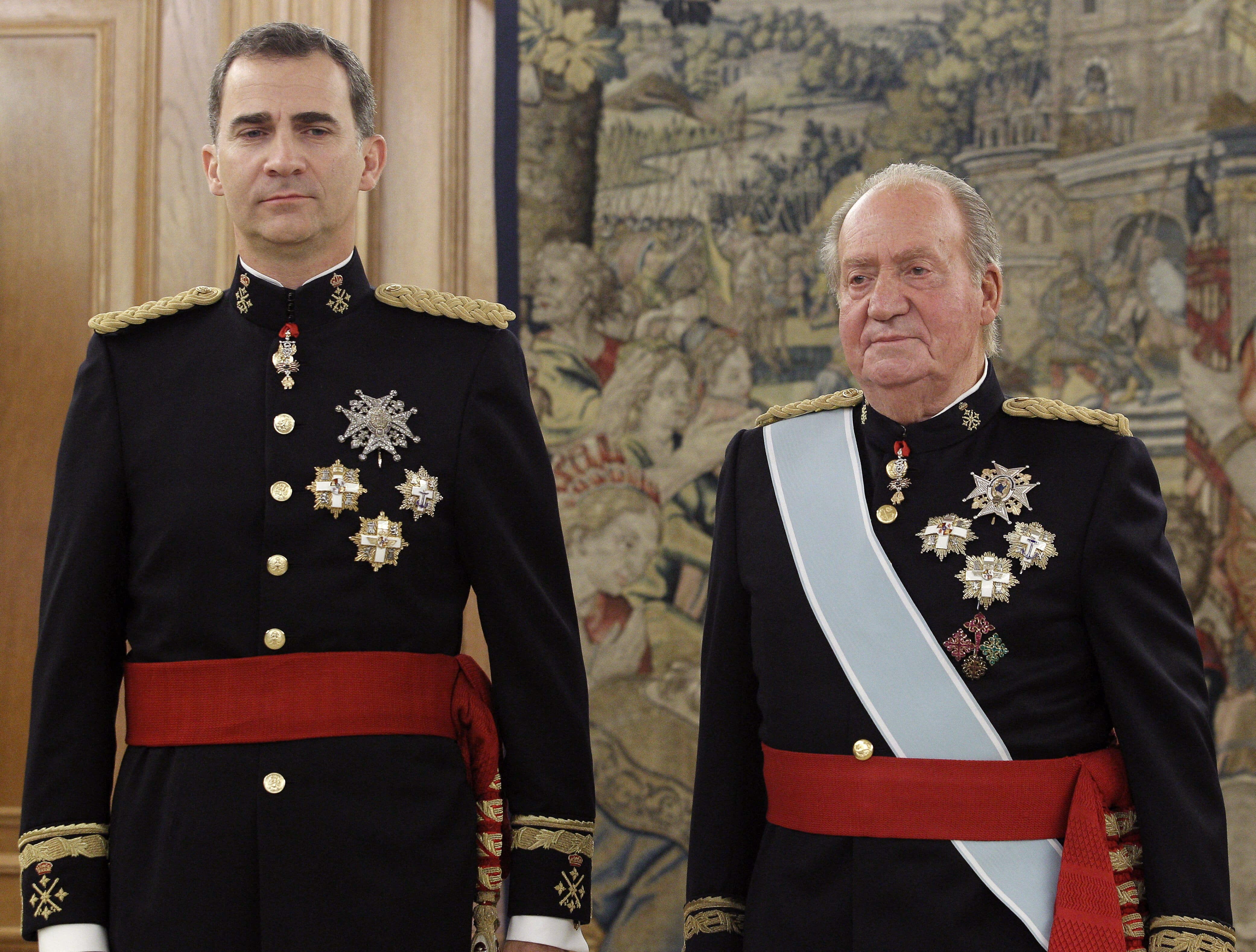 König Felipe und Juan Carlos