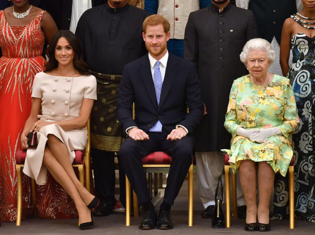Queen Elizabeth trifft Prinz Harry und Herzogin Meghan