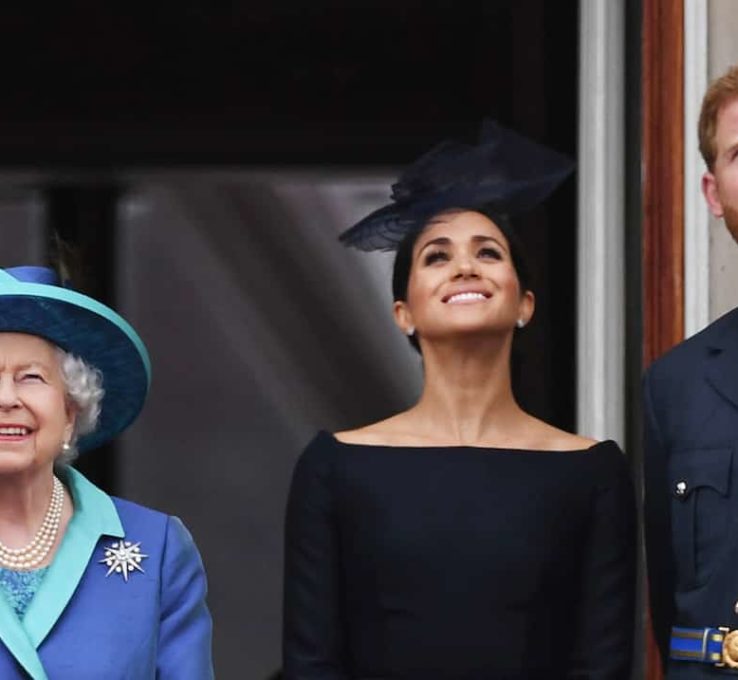 Herzogin Meghan und Prinz Harry kommen zum Thronjubiläum von Queen Elizabeth