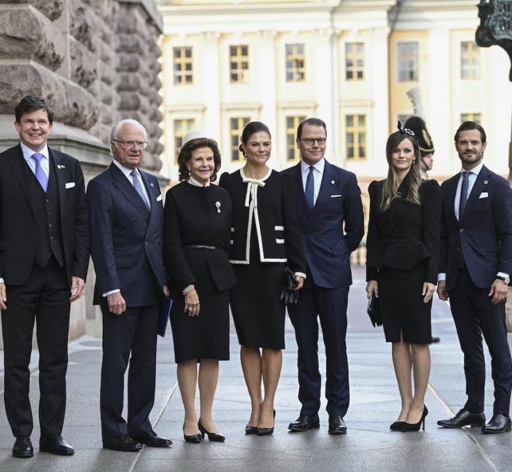 Schwedische Königsfamilie eröffnet den schwedischen Reichstag