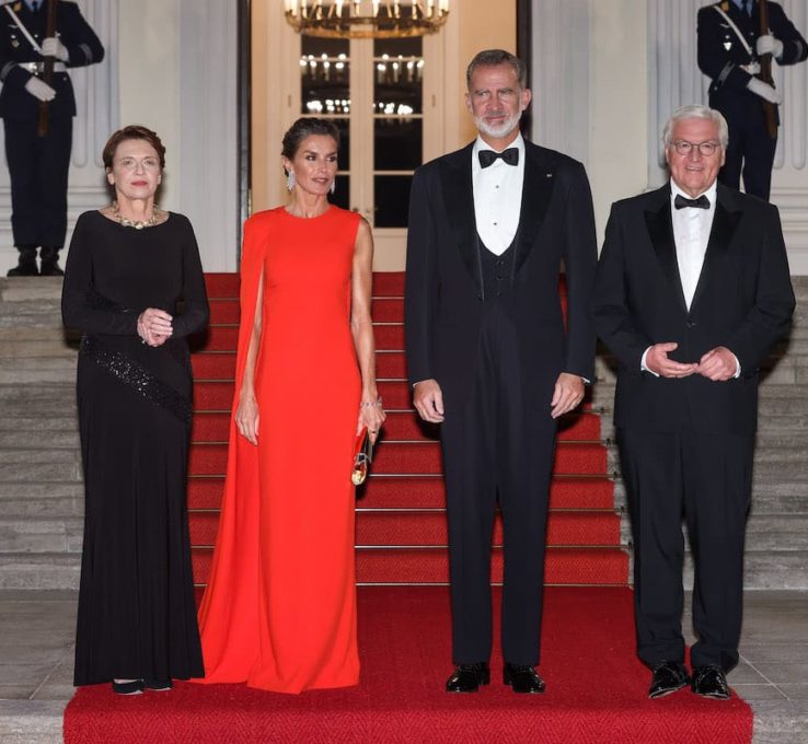 Königin Letizia und König Felipe zum Gala-Dinner im Schloss Bellevue