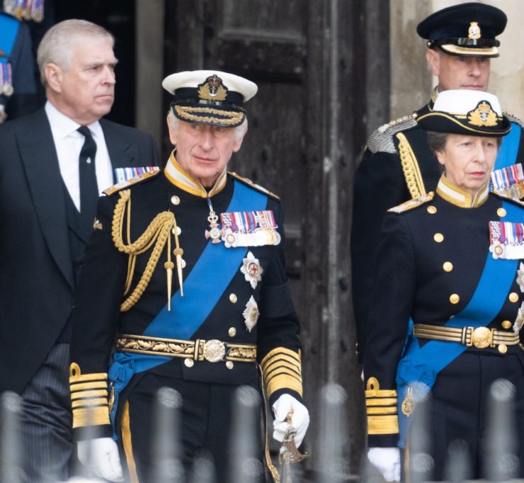 König Charles, Prinz Edward, Prinzessin Anne, Prinz Andrew