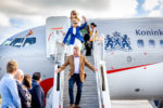 Niederländische Royals kommen am Flughafen Bonaire an