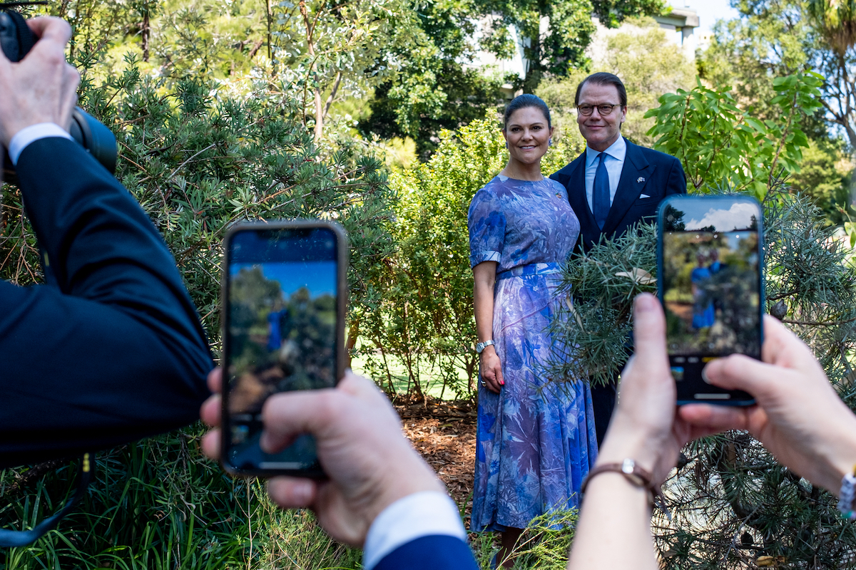 Kronprinzessin Victoria und Prinz Daniel im botanischen Garten, Australien