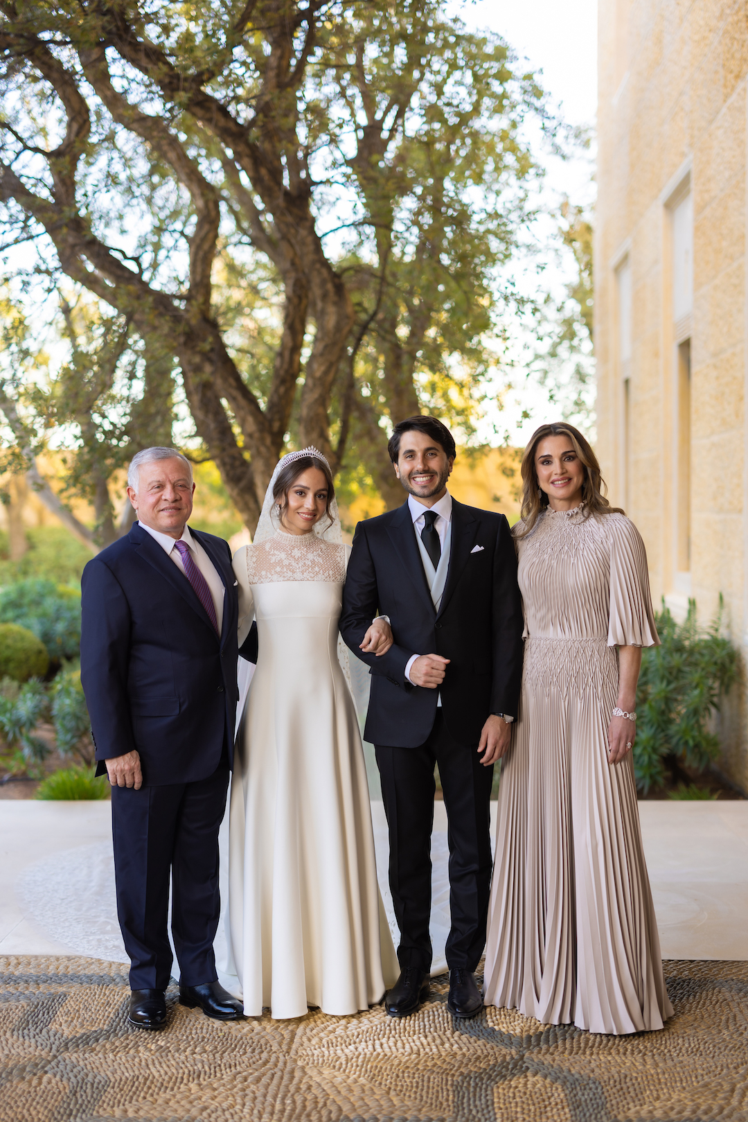 Königin Rania, König Abdullah, Prinzessin Iman und Jameel Alexander