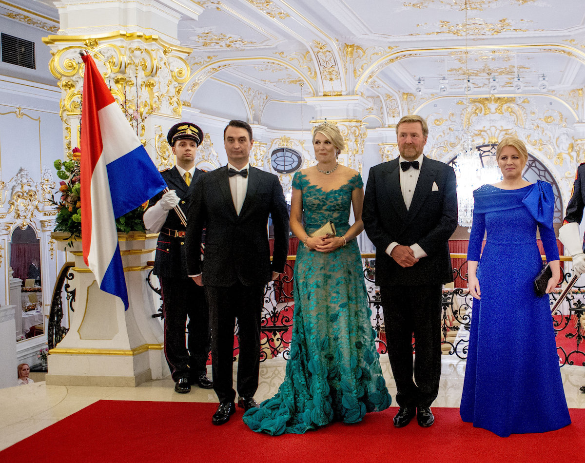 Königin Maxima und König Willem-Alexander mit Ms. Zuzana Caputova,
