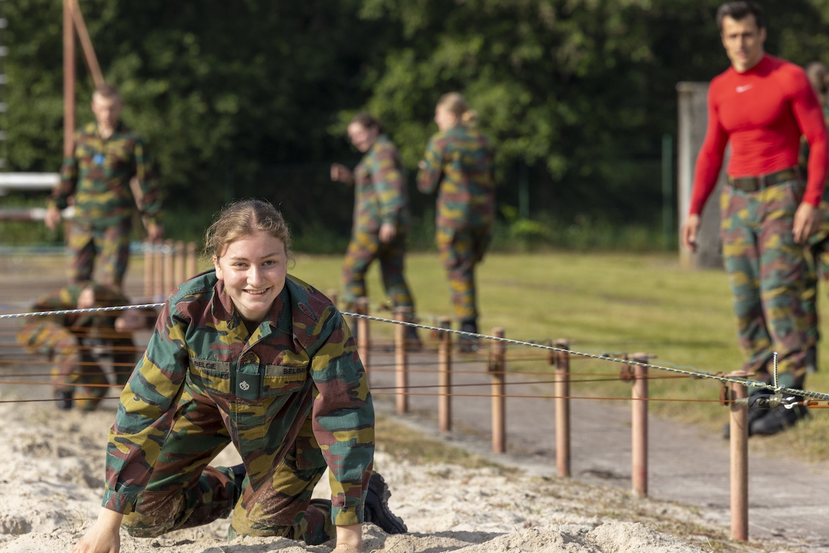 Prinzessin Elisabeth im Military Camp In Arlon