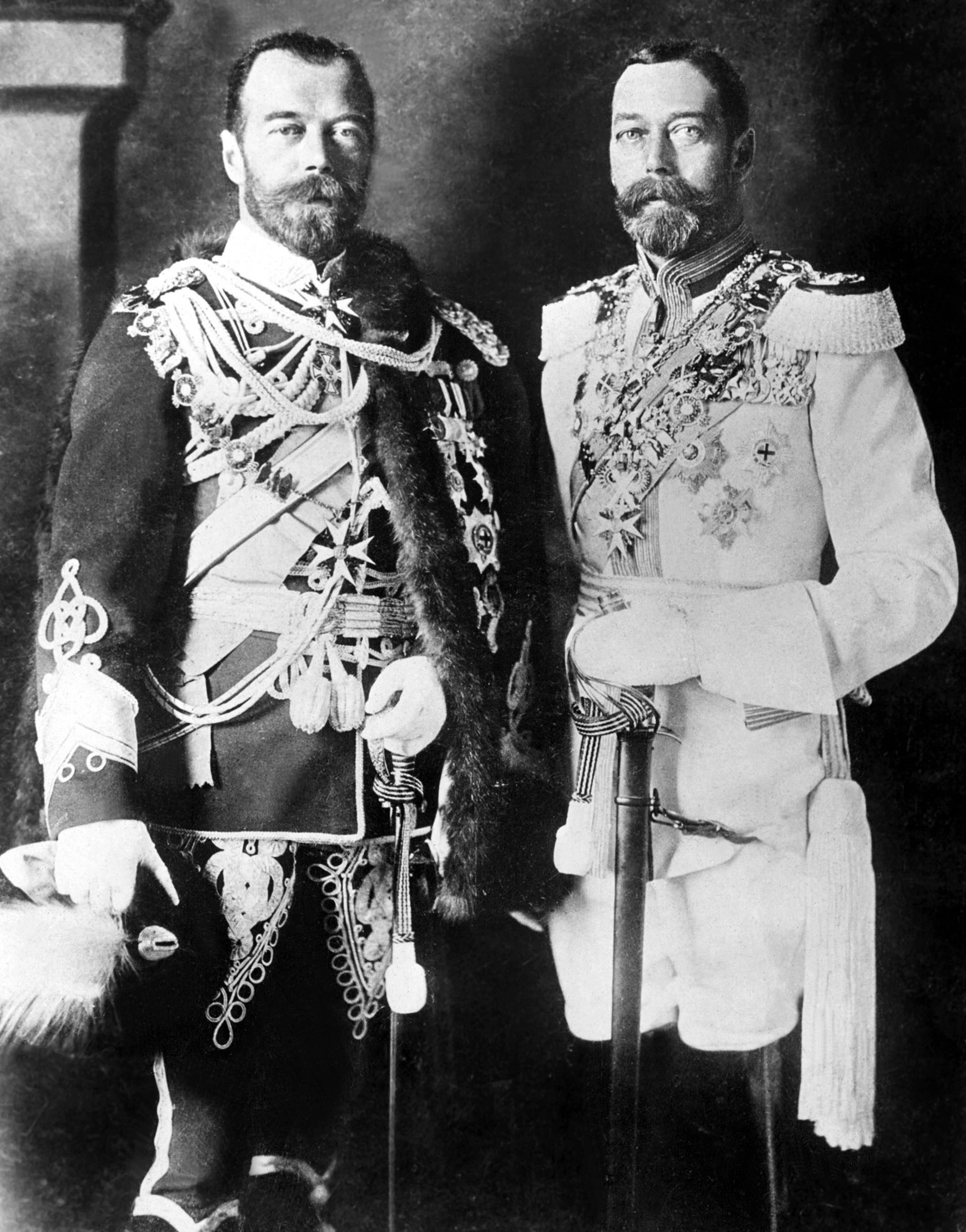 König George und Zar Nikolaus II.