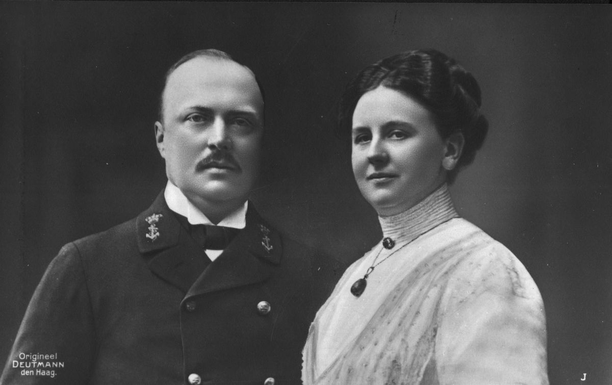 Königin Wilhelmina und ihre Ehemann Heinrich zu Mecklenburg