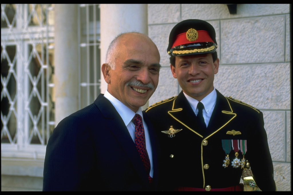 König Abdullah mit Vater Hussein