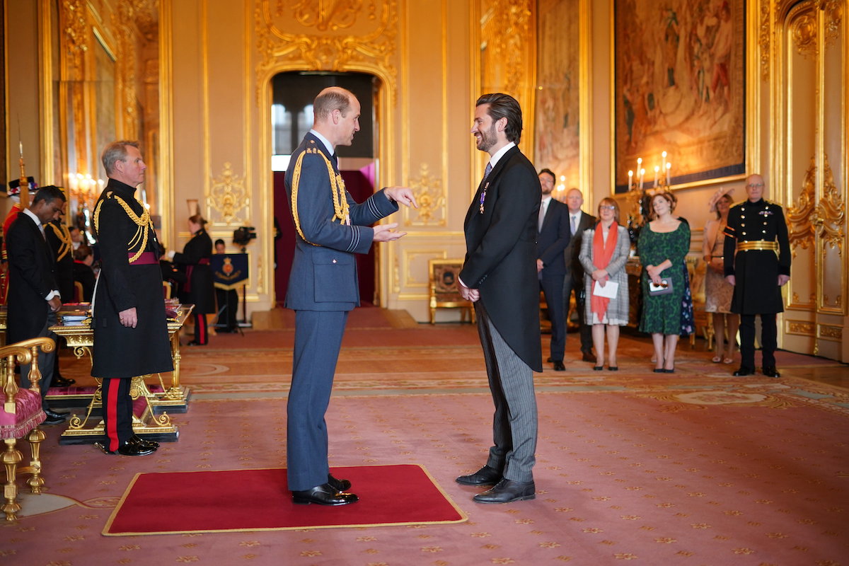Prinz William überreicht den Royal Victorian Order an Jason Knauf
