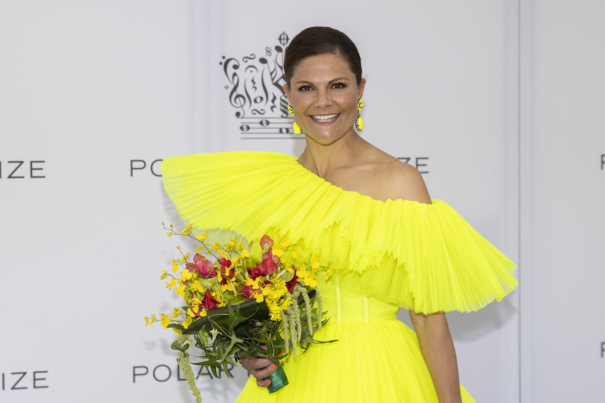 Kronprinzessin Victoria von Schweden im gelben Kleid beim Polar Music Prize im Mai 2023
