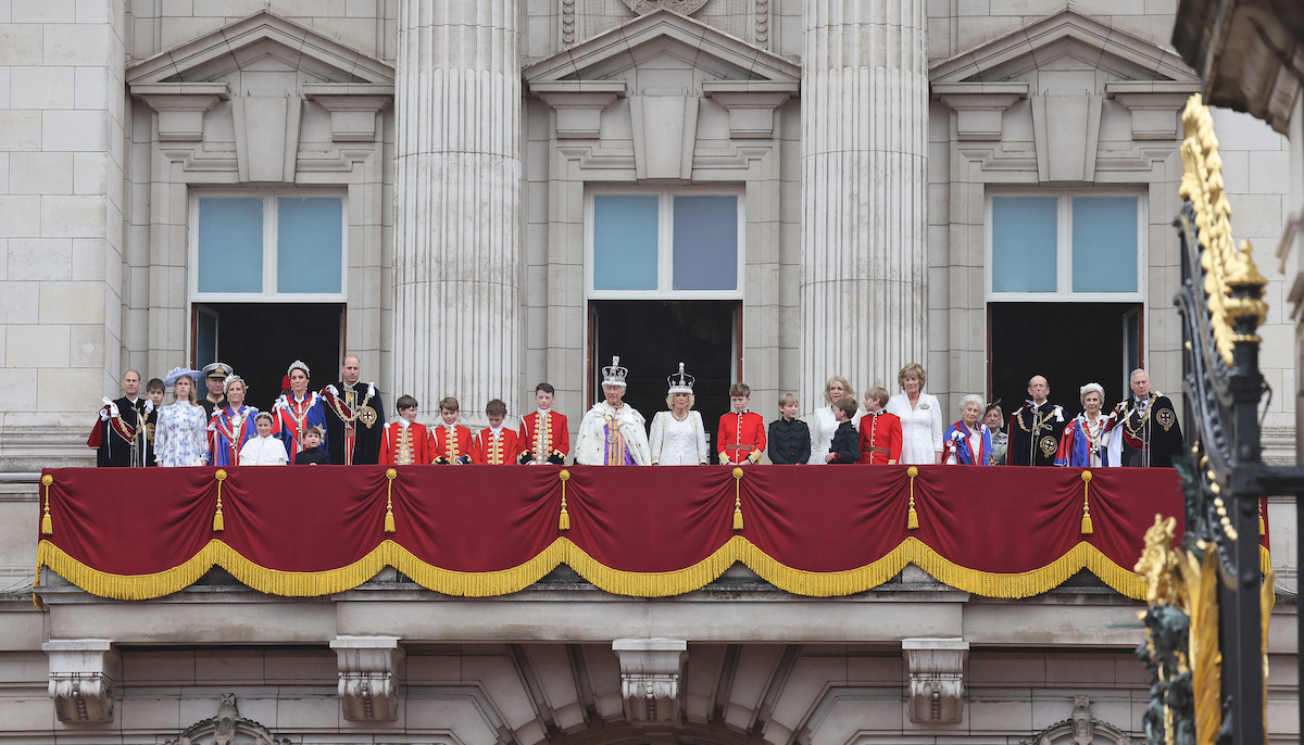 Die britische Königsfamilie auf dem Balkon des Buckingham Palastes