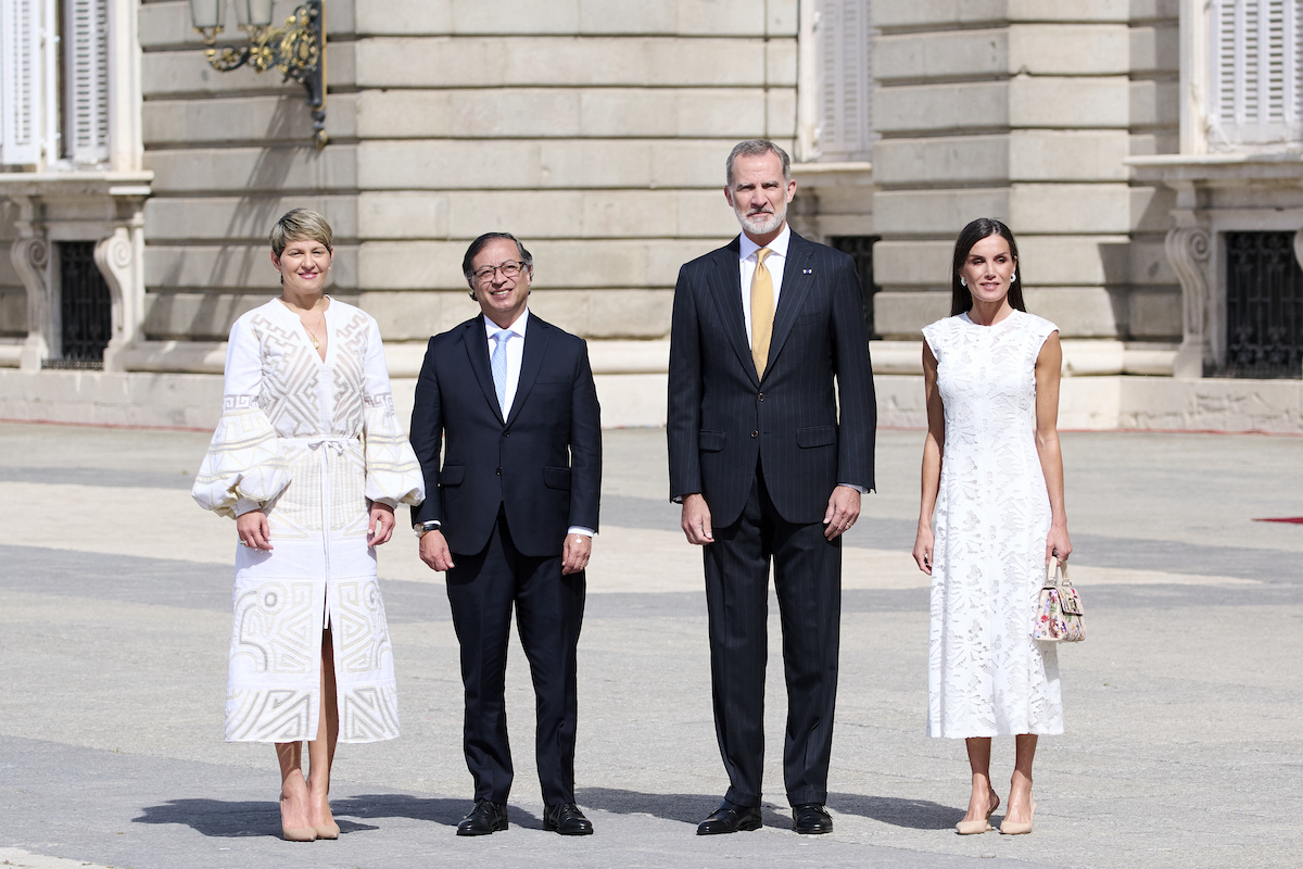 Königin Letizia und König Felipe empfangen den Präsidenten von Kolumbien