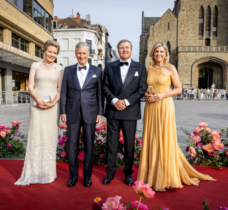 Königin Maxima und König Willem-Alexander mit dem belgischen Königspaar bei Konzert in Brüssel