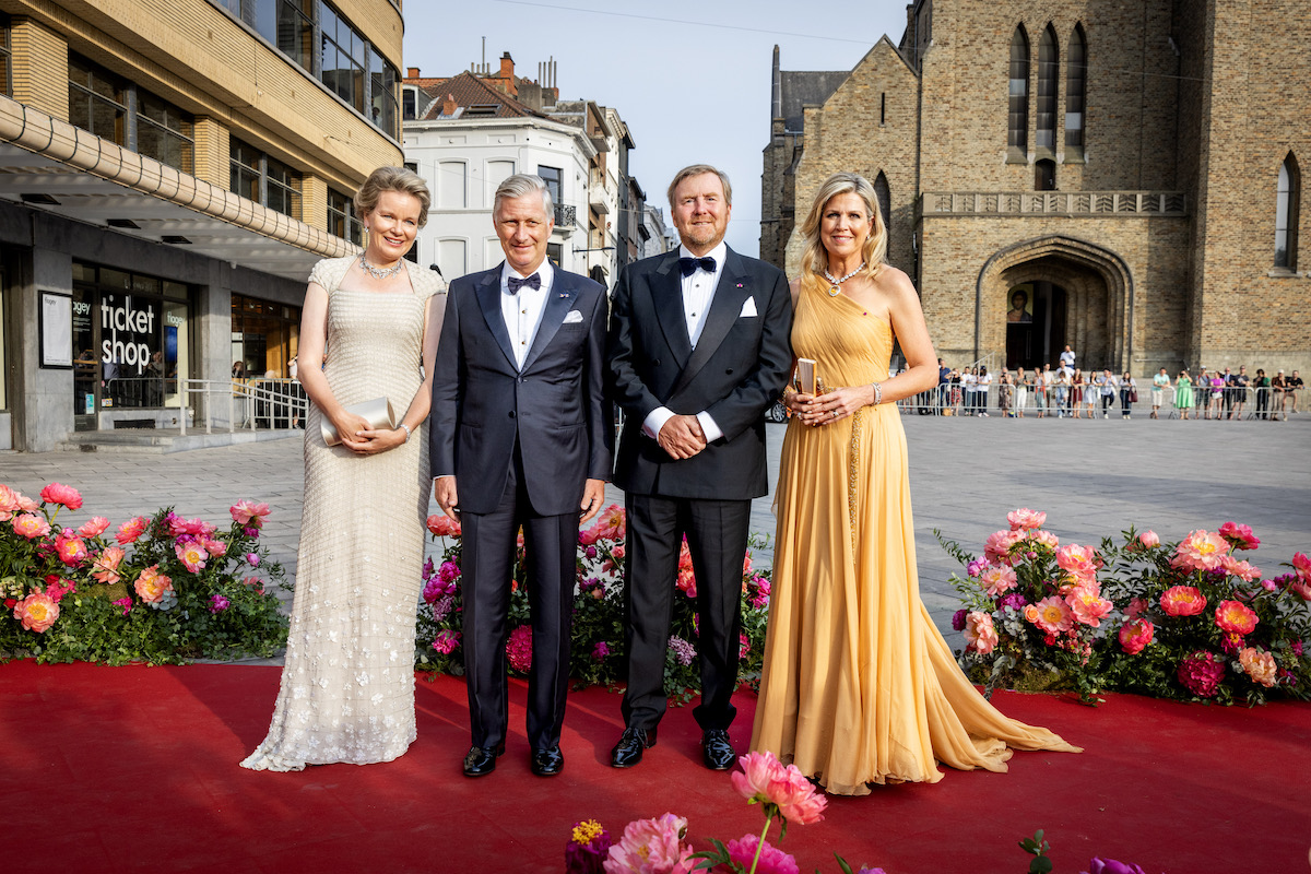 Königin Maxima und König Willem-Alexander mit dem belgischen Königspaar bei Konzert in Brüssel