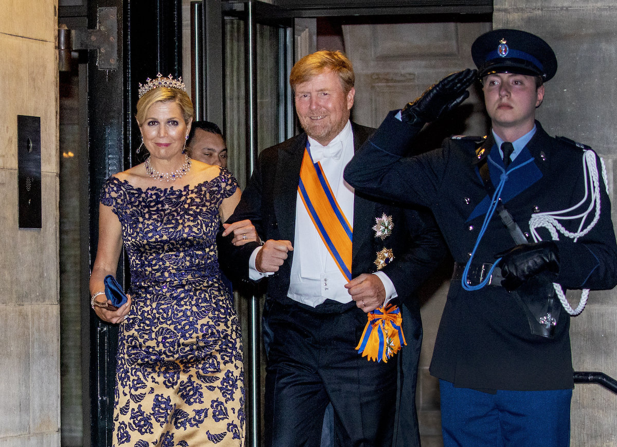 Maxima und Willem-Alexander der Niederlande beim Dinner für das diplomatische Korps