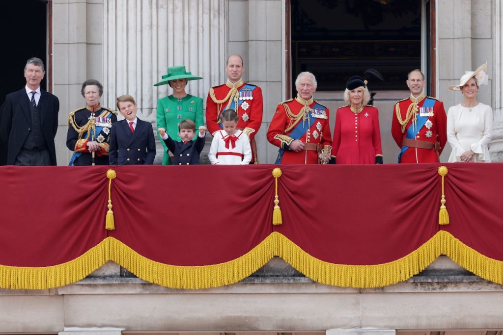 Die Royals auf dem Balkon bei Trooping the Colour 2023