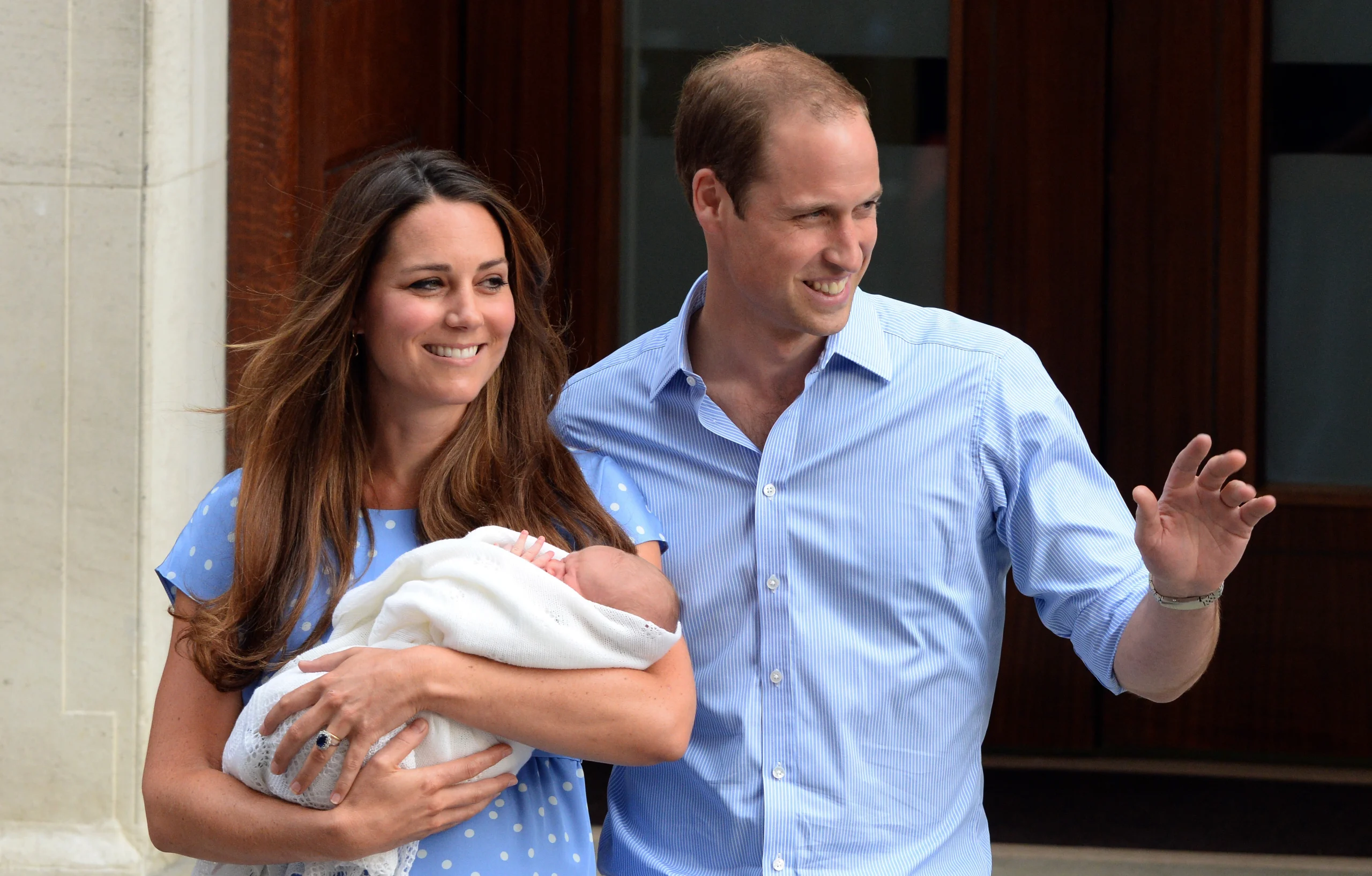 2013: Prinz William und die damalige Herzogin Kate mit ihrem Sohn Prinz George