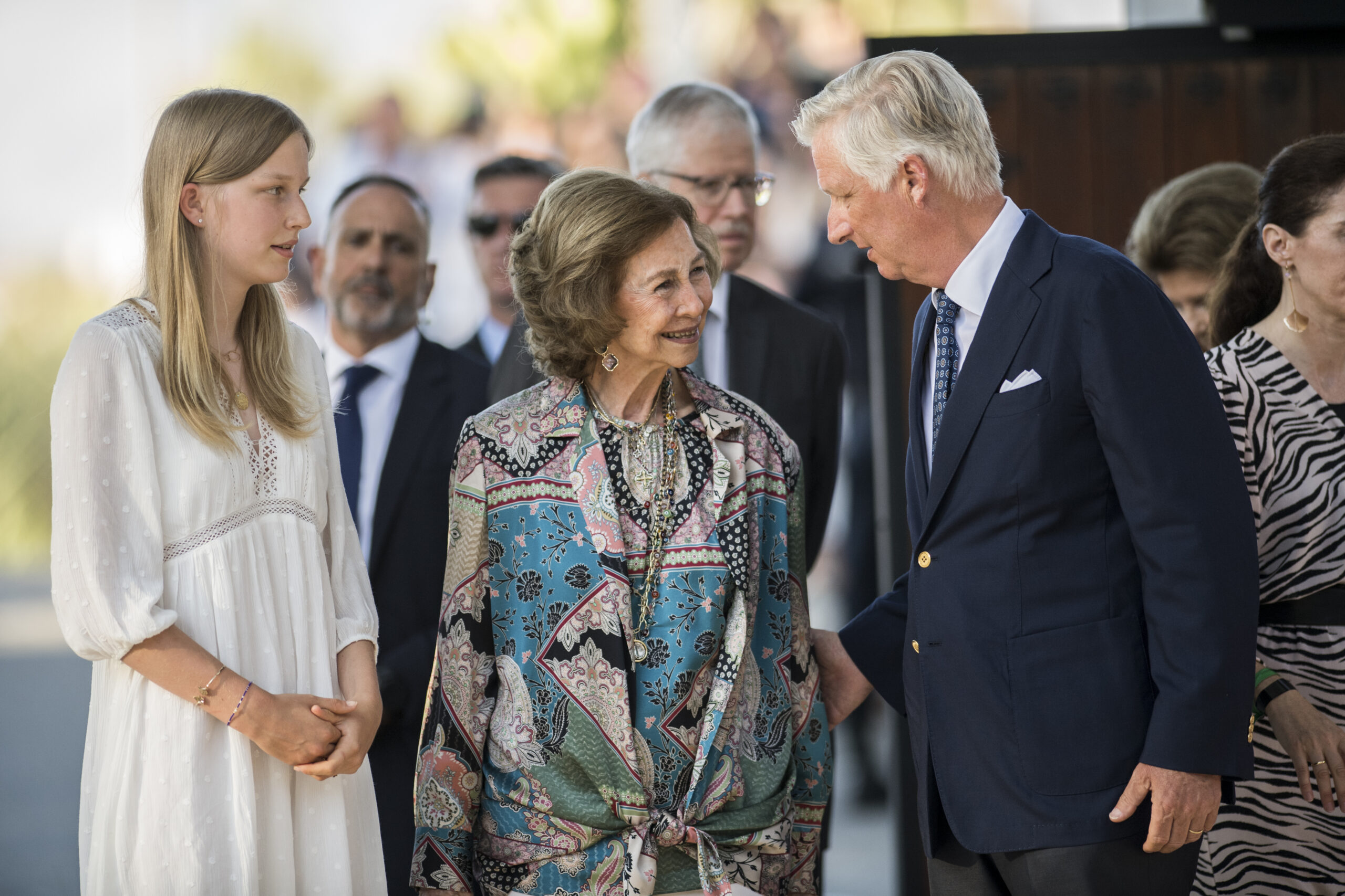 Königin Sofia bei Gedenkfeier für König Baudouin