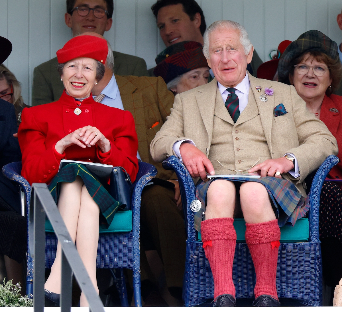 2. September 2023: König Charles, Königin Camilla und Prinzessin Anne besuchen die Highland Games „Braemar Gathering 2023“ © Max Mumby/Indigo/Getty Images