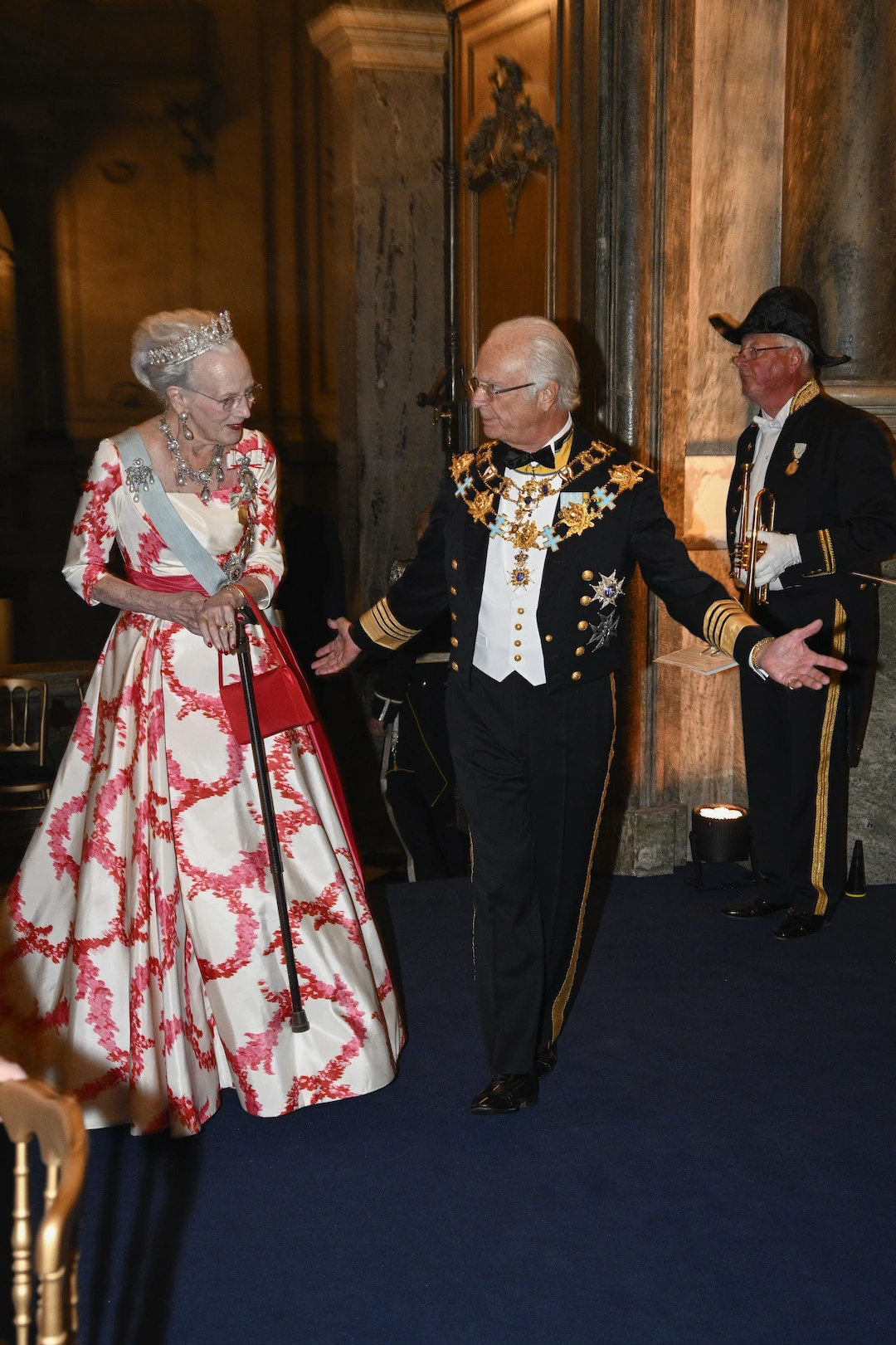 Königin MArgrethe von Dänemark und König Carl Gustaf