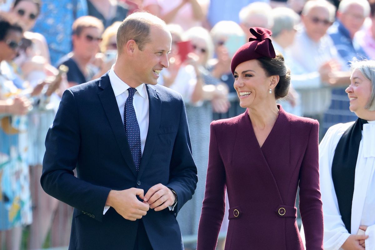 Prinz William und Prinzessin Kate in St. Davids, Wales.