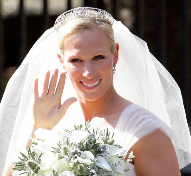 Tiara von Zara Tindall bei der Hochzeit