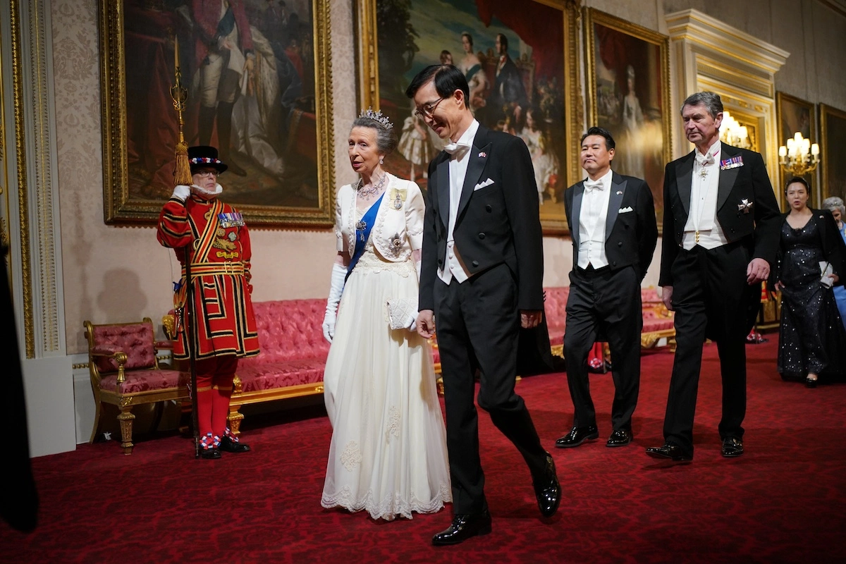 Prinzessin Anne beim Staatsbankett im Buckingham Palast