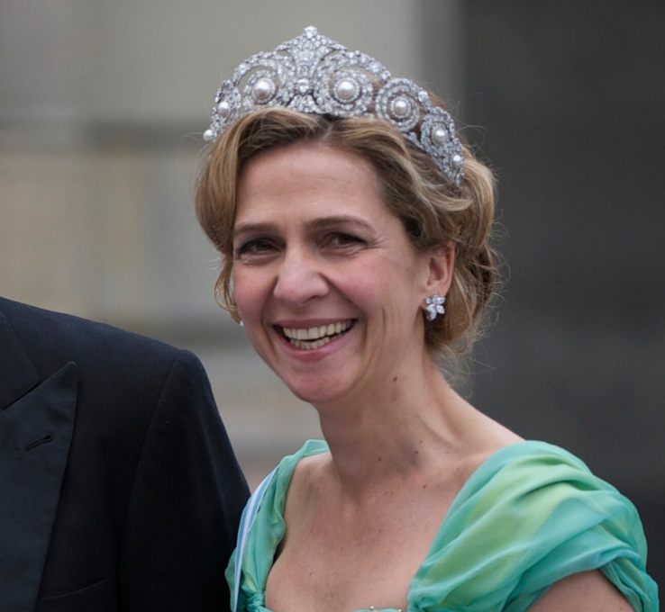 Infanta Cristina von Spanien Kopfschmuck