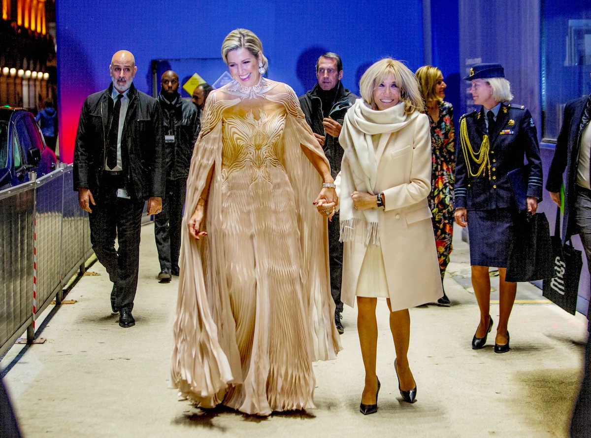 Königin Maxima und Brigitte Macron, November 2023 in Paris