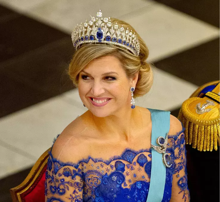 Maxima der Niederlande mit Tiara