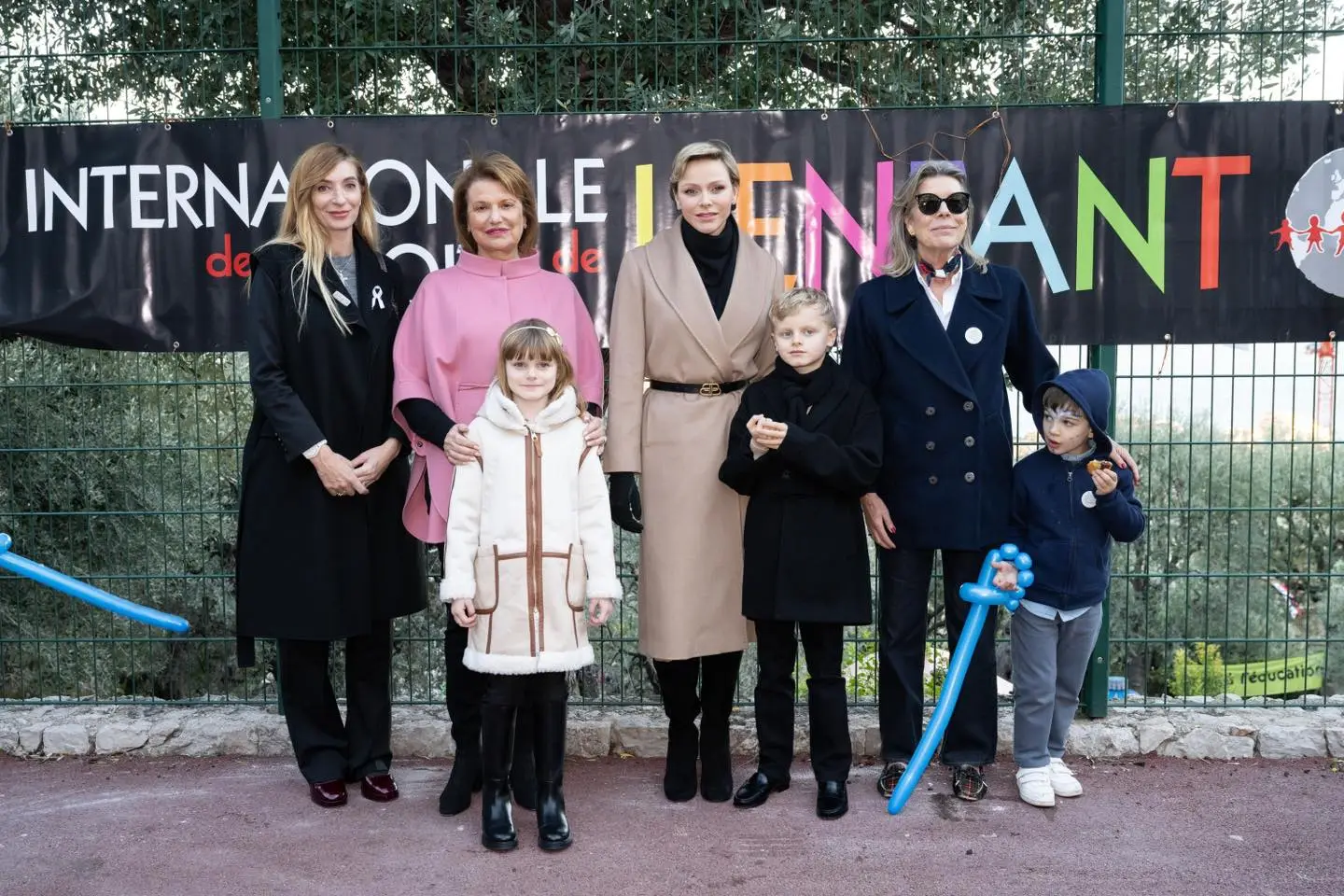 Prinzessin Caroline und Fürstin Charlène besuchen den Prinzessin Antoinette Park