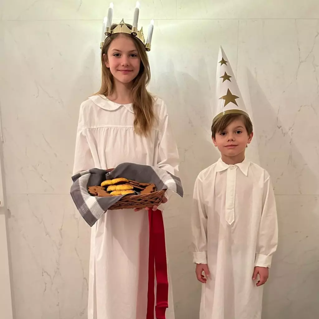 Prinzessin Estelle und Prinz Oscar feiern 2023 Luciafest