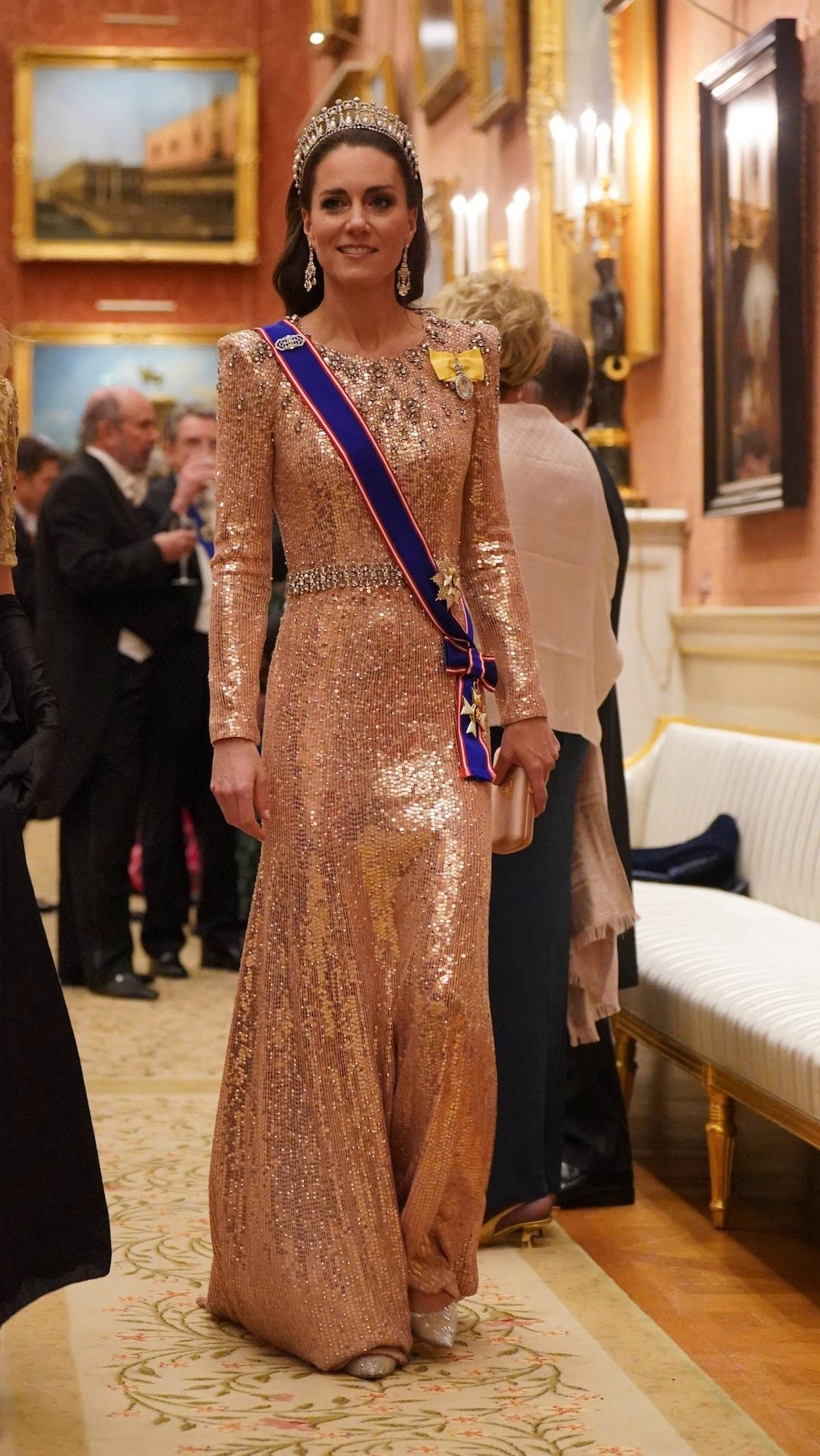 Prinzessin Kate im Kleid von Jenny Peckham beim diplomatischen Empfang