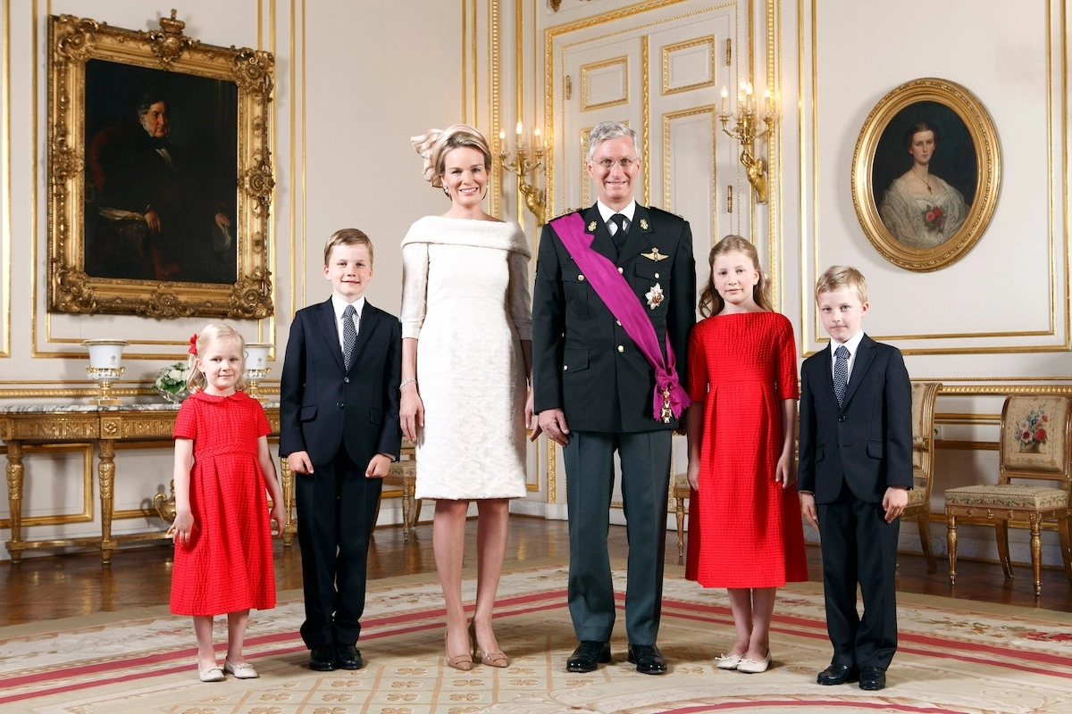 Die belgische Königsfamilie im Jahr 2013
