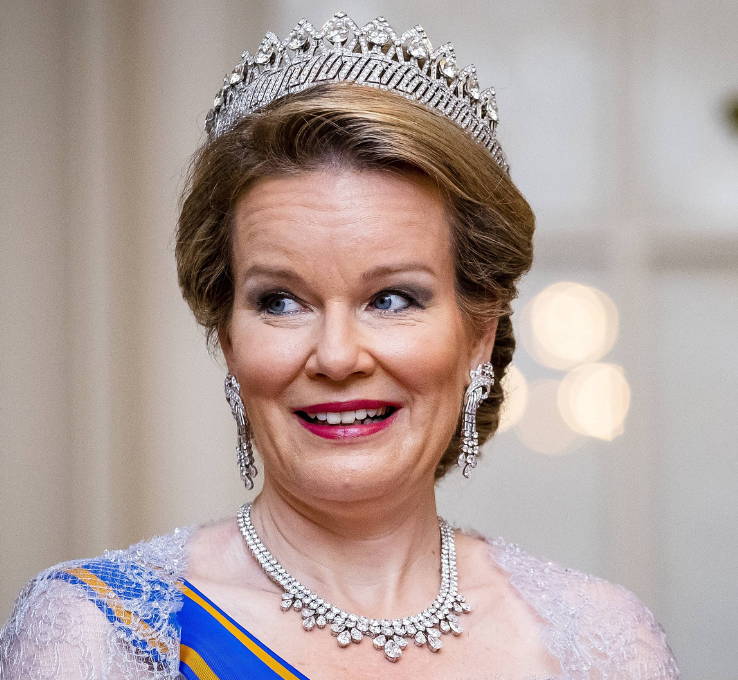 Königin Mathilde von Belgien mit Tiara