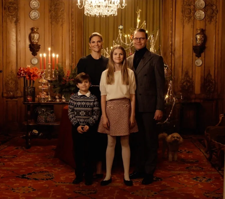 Kronprinzessin Victoria, Prinz Daniel, Prinzessin Estelle und Prinz Oscar feiern Weihnachten